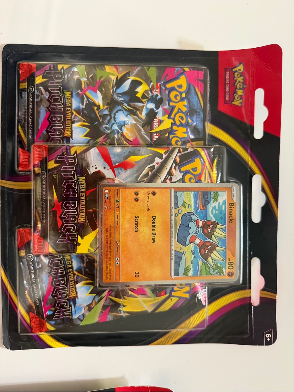 Pokemon Pitch Black Blister Pack with Binacle Promo - Black/Red/Yellow